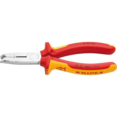 Abmantelungszange VDE mit2-Komponenten-Griffen 165mm qmm KNIPEX