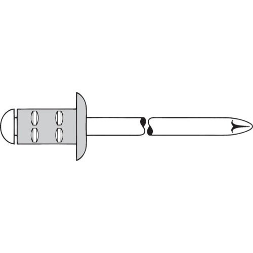 Mehrbereichs-Blindniet Alu Flachrundkopf 4,8x15mm GESIPA