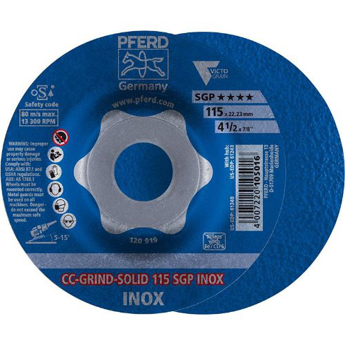 Schleifscheibe CC-Grind Solid SGP INOX 125mm PFERD