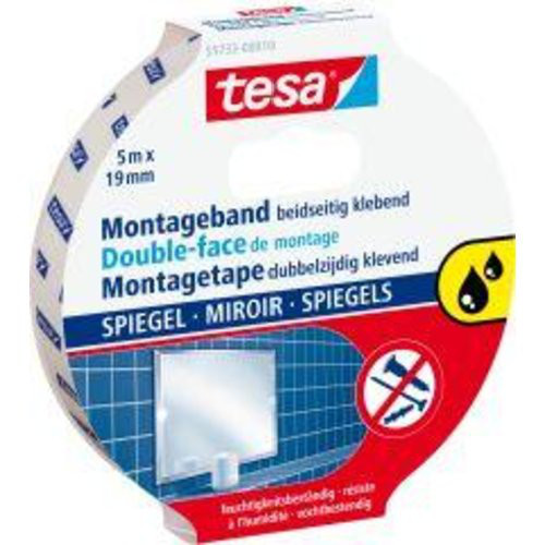 Montageband transparent 5m:19mm