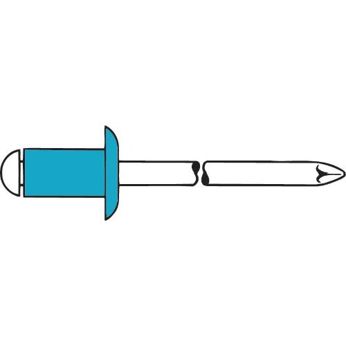 Blindniet Edelstahl A2/VAFlachrundkopf 3,2x6mm GESIPA