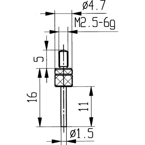 Messeinsatz HM Typ 14/ 1,5mm KÄFER