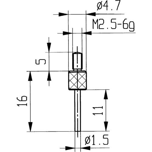 Messeinsatz Stahl Typ 14/ 1,5mm KÄFER