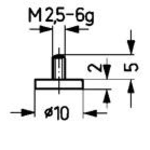 Messeinsatz Stahl Typ 11/20,0mm KÄFER