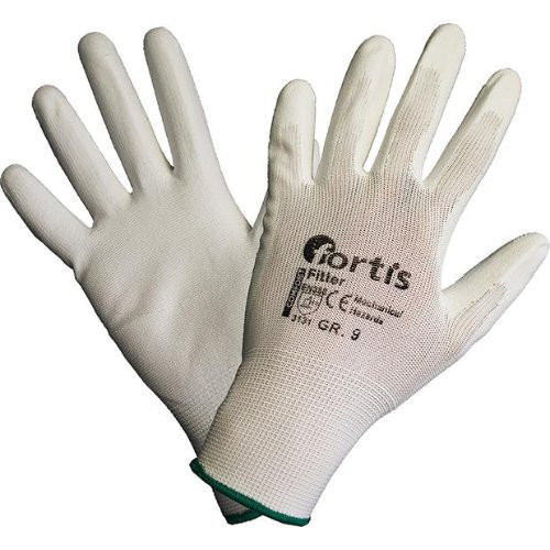 Handschuh Fitter, PU/Nylon,weiß, Gr.10 FORTIS