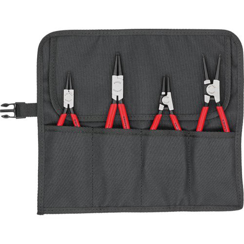 Sicherungsringzangen-Satzin Rolltasche 4-teilig KNIPEX