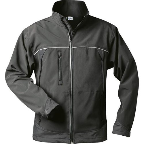 Jacke Alpha, Softshell, Gr. 2XL, schwarz