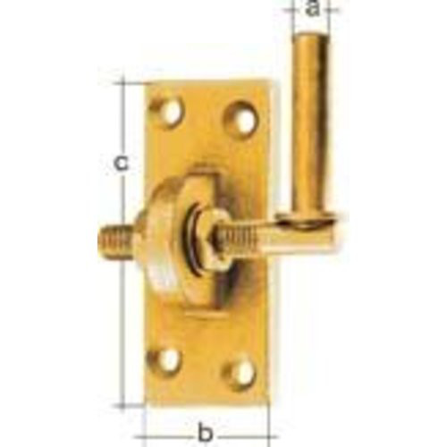 Verstellbarer Haken auf Platte 13 mm