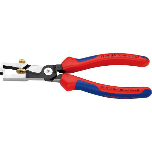 Abisolier-/Kabelschere 180mm pol.m.M.K.Gr.Knipex