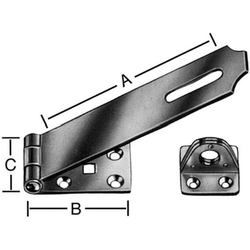 Überfalle stark mit Öse 125X38mm Nr. 21180Z