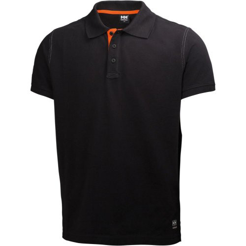 Polo-Shirt Oxford, Gr. L, schwarz