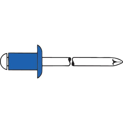 Blindniet Stahl Flachrundkopf 5x8mm GESIPA