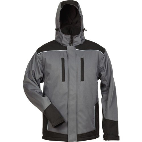 Softshelljacke Ajax, Gr. XL, grau/schwarz