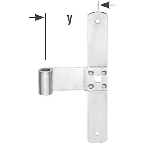 Fensterl.-Mittelband D13 x200mm hell verz.