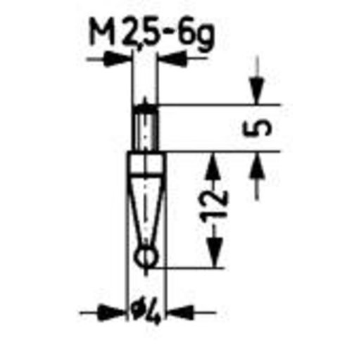 Messeinsatz Stahl Typ 18/ 5,0mm KÄFER