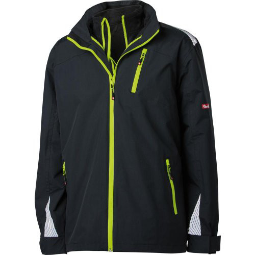 FORTIS 3-in-1Jacke 24, schw./lime,Gr.L