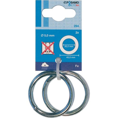 Ring geschweißt Zn (SB) 9,0mm, Innen-Ø 40mm a 2