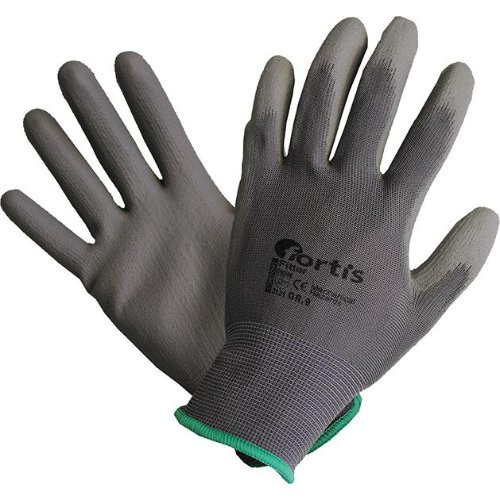 Handschuh Fitter, PU/Nylon,grau, Gr.10 FORTIS