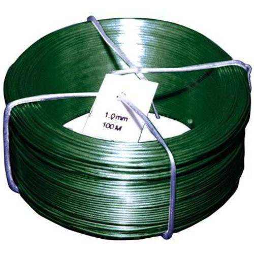 Drahtspinne PVC grün 1,4/0,9 mm x 50 m