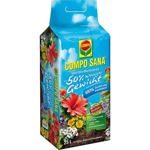 COMPO SANA Blumenerde 60 l, 50% weniger Gewicht