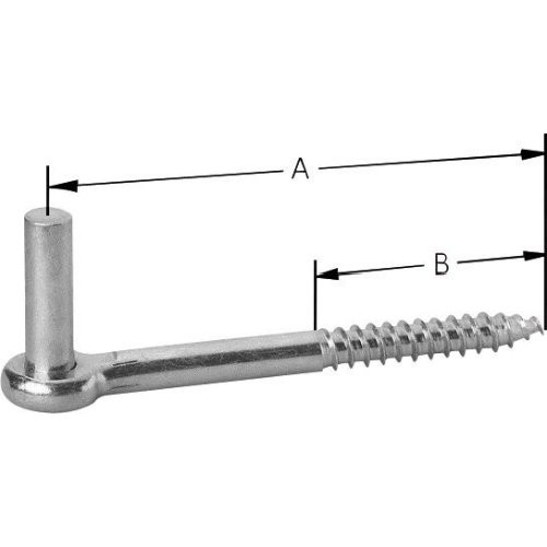 Einschraub-Haken D13 x100mm hell verz.