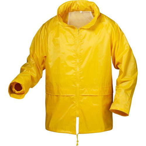 Regenjacke Nylon/Vinyl, Gr. 3XL, gelb