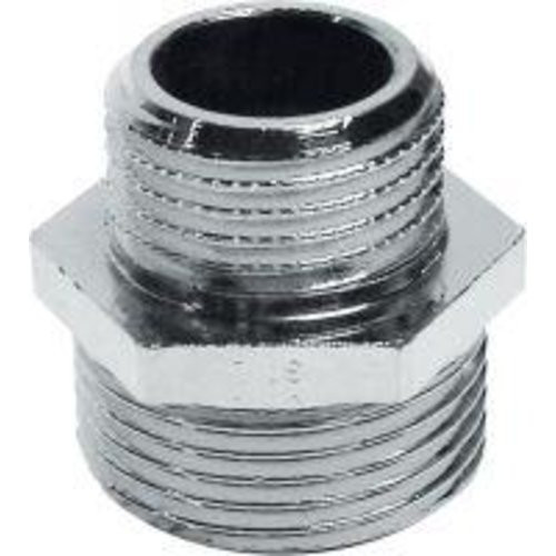 Doppelnippel AG 1/2"x3/8"verchromt