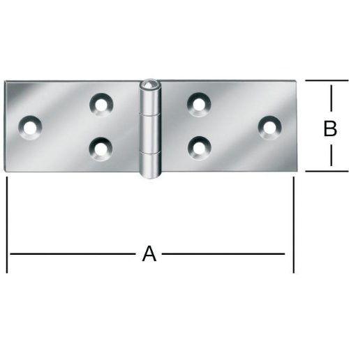 Gerolltes br. Tischband VA/100 mm