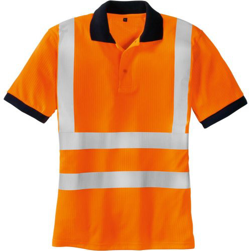 Warnschutz-Polo-SYLT, leuchtorange, Gr. XL