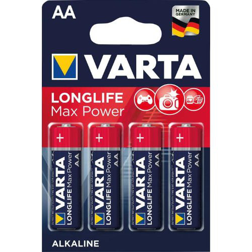 Batterie MAX TECH AA DE-Blister a 4 Stück VARTA