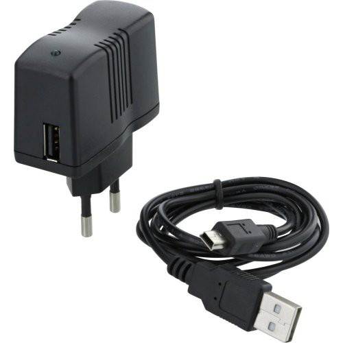 Ladegerät mit USB Buchse 200-240V, 5VDC max. 500mA