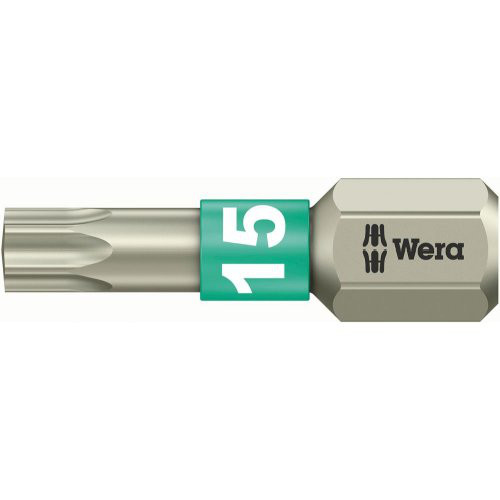 Bit rostfrei 1/4" DIN3126C6,3 T15x25mm Wera