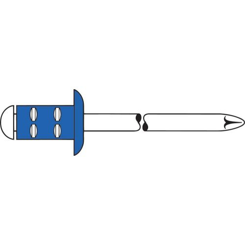 Mehrbereichs-Blindniet Stahl/Stahl Flachrundkopf4x10mm GESIPA