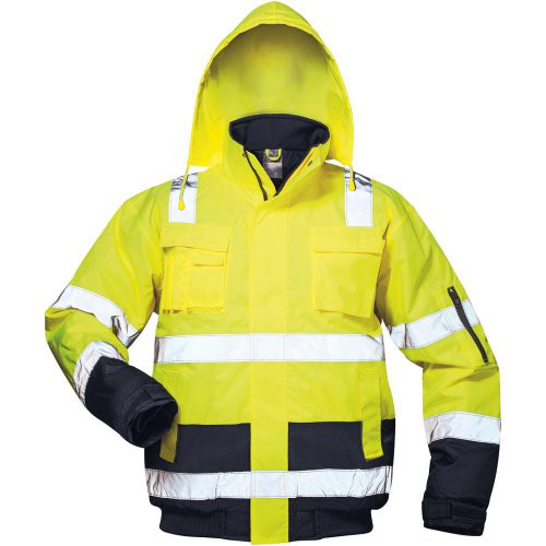 Warnpilotenjacke Axel,Gr.L,gelb/blau