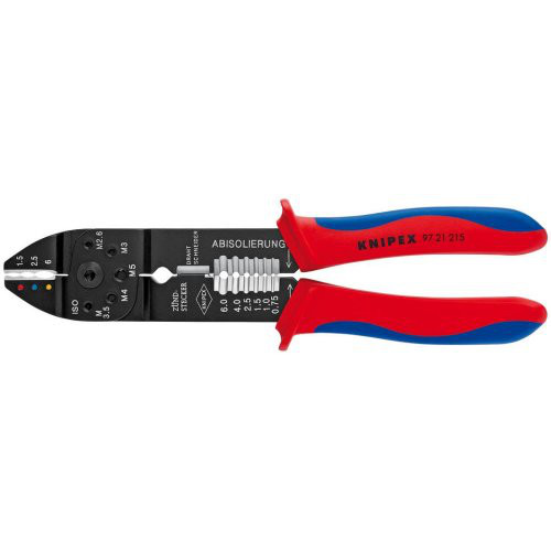 Crimpzange 9721215 für isolierte Kabelschuhe 0,75-6qmm KNIPEX