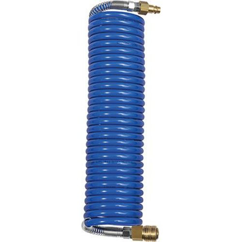 Spiralschlauch PA blau, Kupplung u Stecker NW7,2 12x9mm, 7,5m RIEGLER