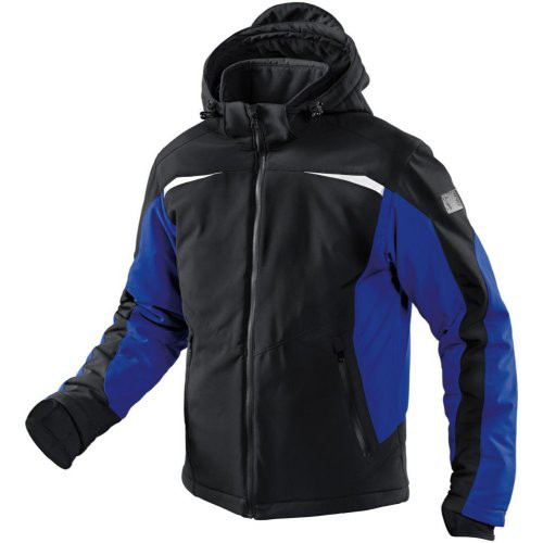 Winterjacke, Softshell, Gr. 2XL, schw./kbl.blau