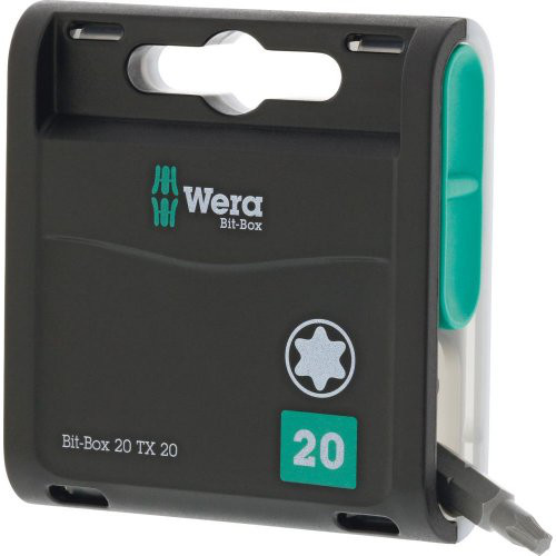 Bit-Box 20H mit 20Stück Bits T20x25mm Wera