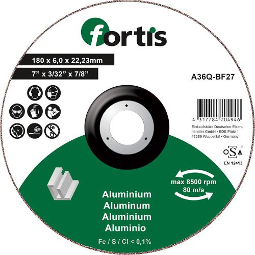 Schruppscheibe ALU-NE 180 x 6,0mm FORTIS