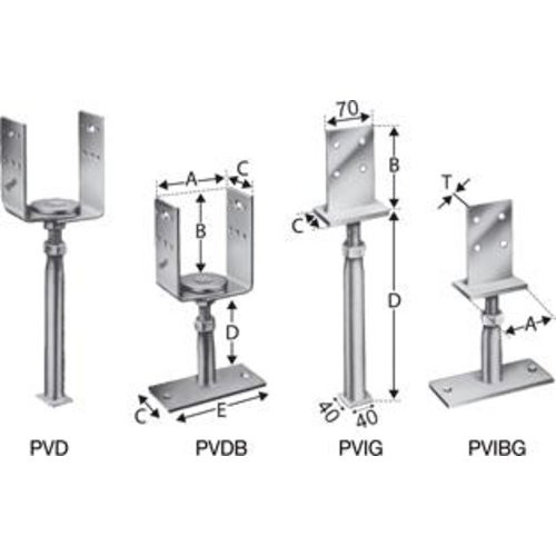 SST Stützenfuß PVDB120G