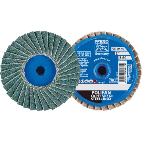 Mini-Polifan COMBIDISC 75mm K 60 Zirkon Pferd