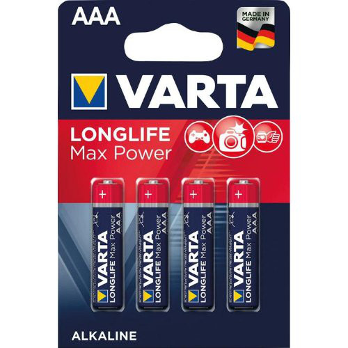 Batterie MAX TECH AAA DE-Blister a 4 Stück VARTA