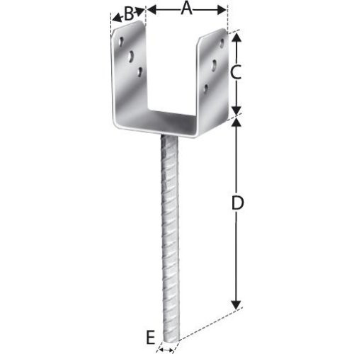 Pfostenträger tzn 141 CE