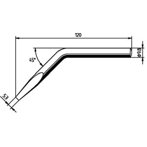 Lötspitze meißelförmig abgewinkelt 0152JD Ersa