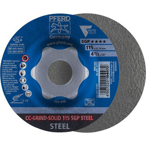 Schleifscheibe CC-Grind Solid SGP STEEL 180mm PFERD