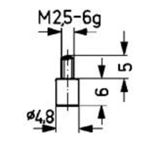 Messeinsatz Stahl Typ 10/ 4.8mm KÄFER