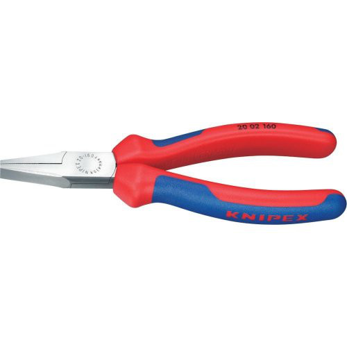 Flachzange poliert mit Mehrkomponenten-Griffen 140mm KNIPEX