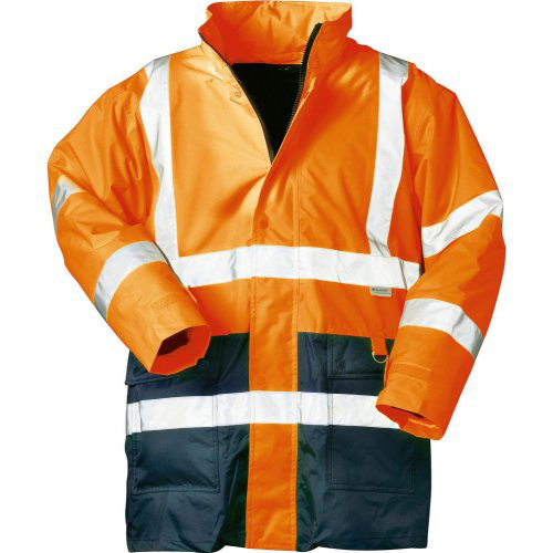 Warnparka, Gr. XXL orange/blau