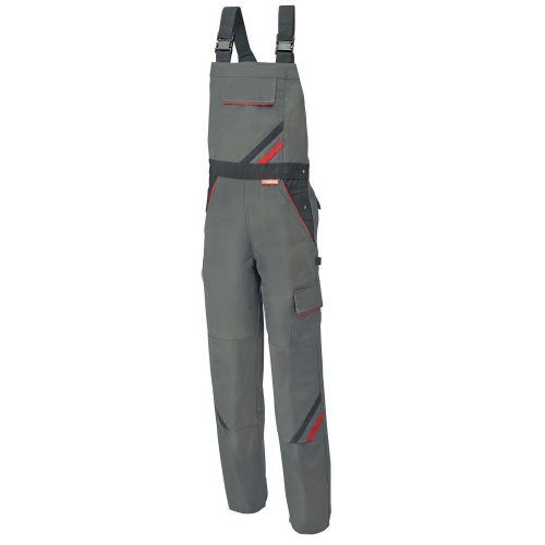 Latzhose Highline, Gr.50,schiefer/schwarz