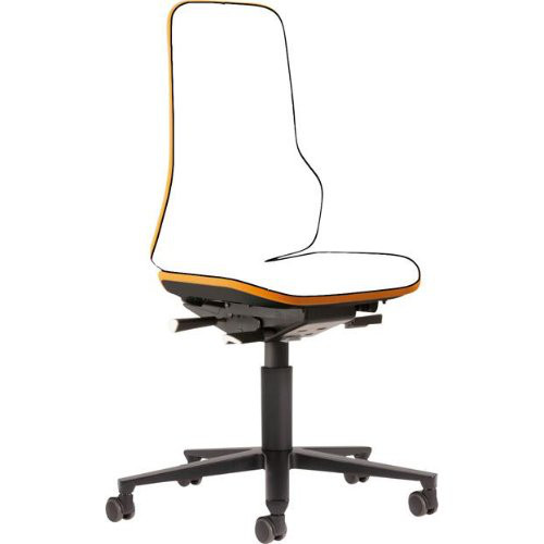 Stuhl NEON orange synchromit Rollen